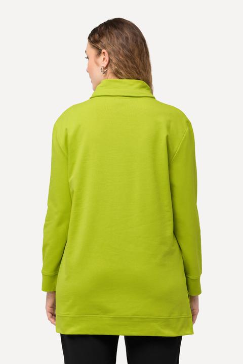Produktbild Ulla Popken Sweatshirt, Schriftmotiv, Stehkragen, Langarm (50, 52)