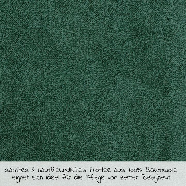 Produktbild Baby-Waschlappen & Waschhandschuhe Waschhandschuh 3er Pack - Uni Piniengrün