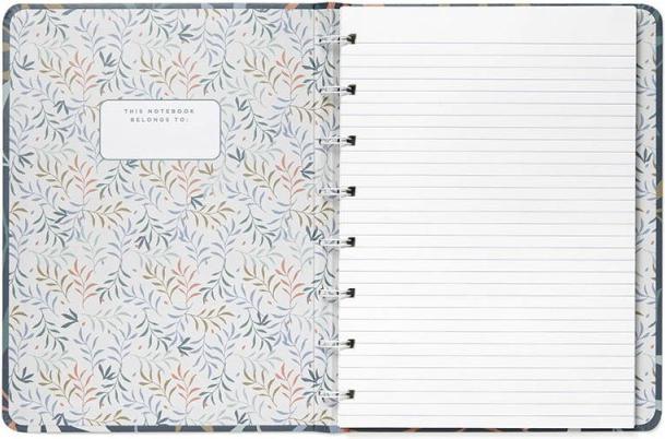 Produktbild Filofax Notizbuch Notebook Botanical Blau (A5, Liniert, Harter Einband)