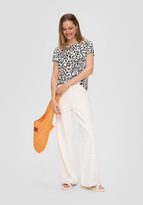 Produktbild s.Oliver Gemustertes Shirt aus Viskose-Stretch (42)