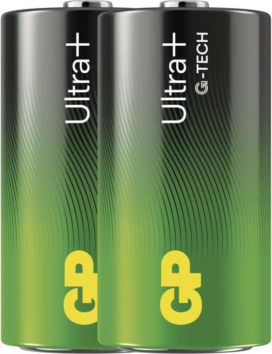 Produktbild GP Batteries Ultra Plus Alkaline Batterie C Baby 2er 1,5V Blister (2 Stk., C)