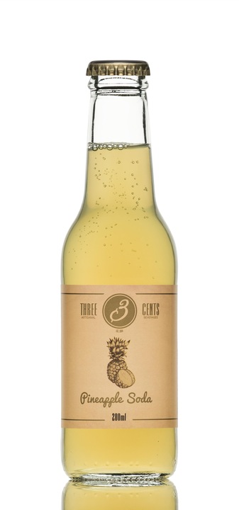 Produktbild Three Cents Pineapple Soda (24 x 20 cl)