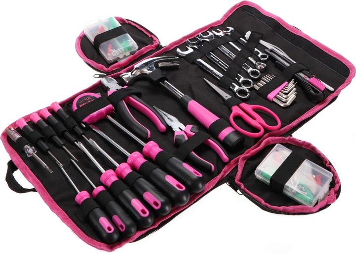Actual product image Sixtol Home Pink 120 Tool Set (120 pieces)