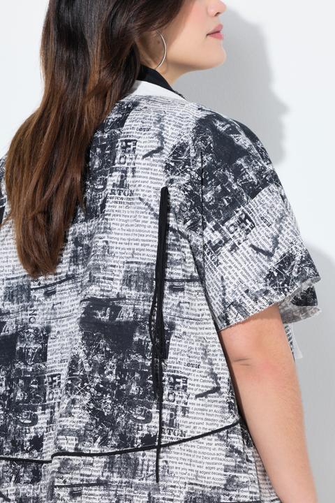 Produktbild Angel of Style Jacke, längerer Straight Fit, Alloverprint (46, 48)