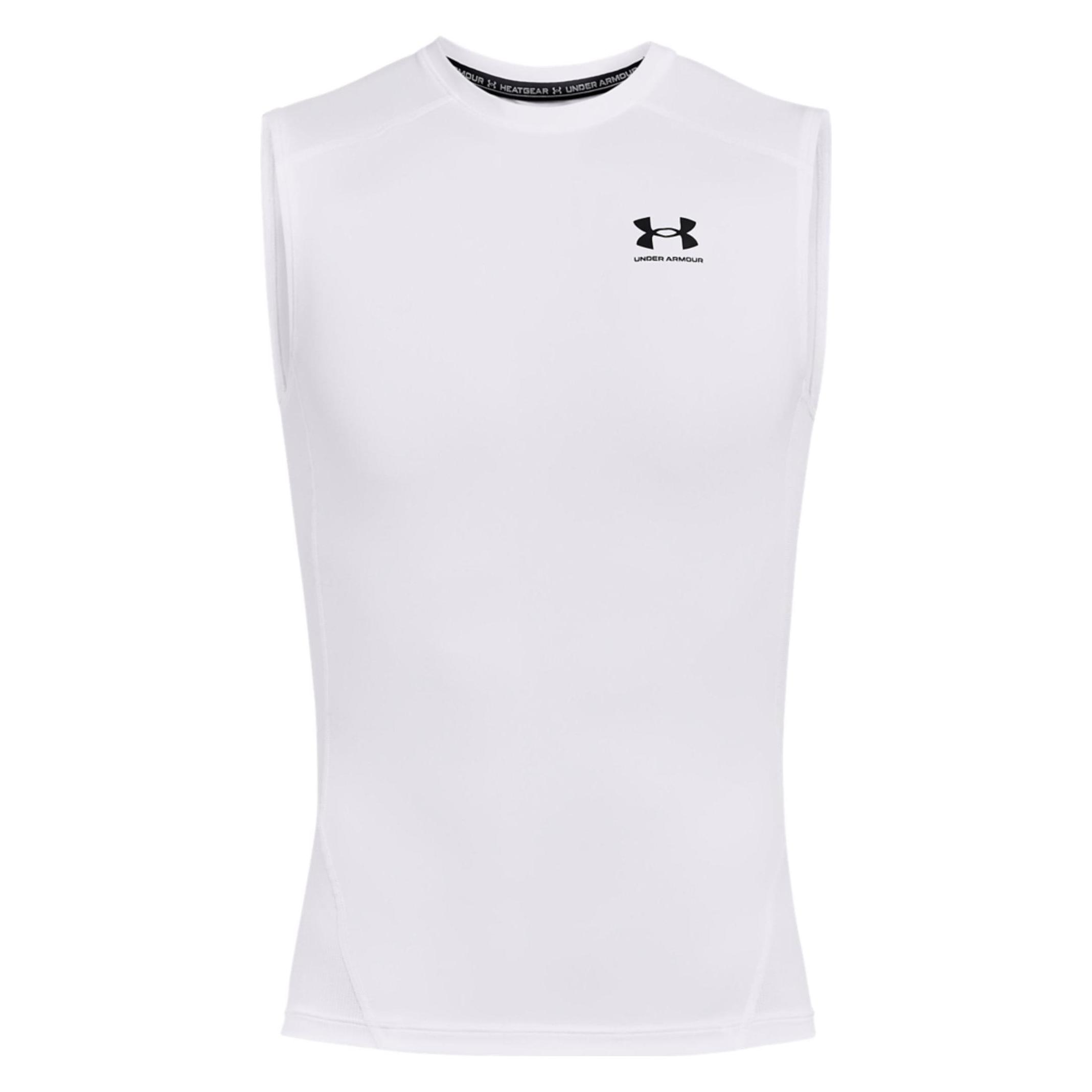 Under Armour, Unisex, Sportshirt, Heatgear Compression Tanktop (M), Weiss, M
