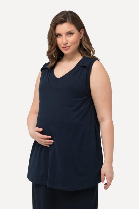 Produktbild Ulla Popken Bellieva Longtop, A-Linie, Stillfunktion, Wickeloptik, ärmellos (58)