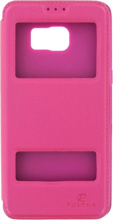 Actual product image Puloka Flip Case Samsung Galaxy S6 Edge Plus Pink (Samsung Galaxy S6 Edge+)