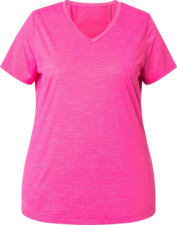 Produktbild Ulla Popken Funktionsshirt, Mesheinsätze, V-Ausschnitt, Halbarm (58)