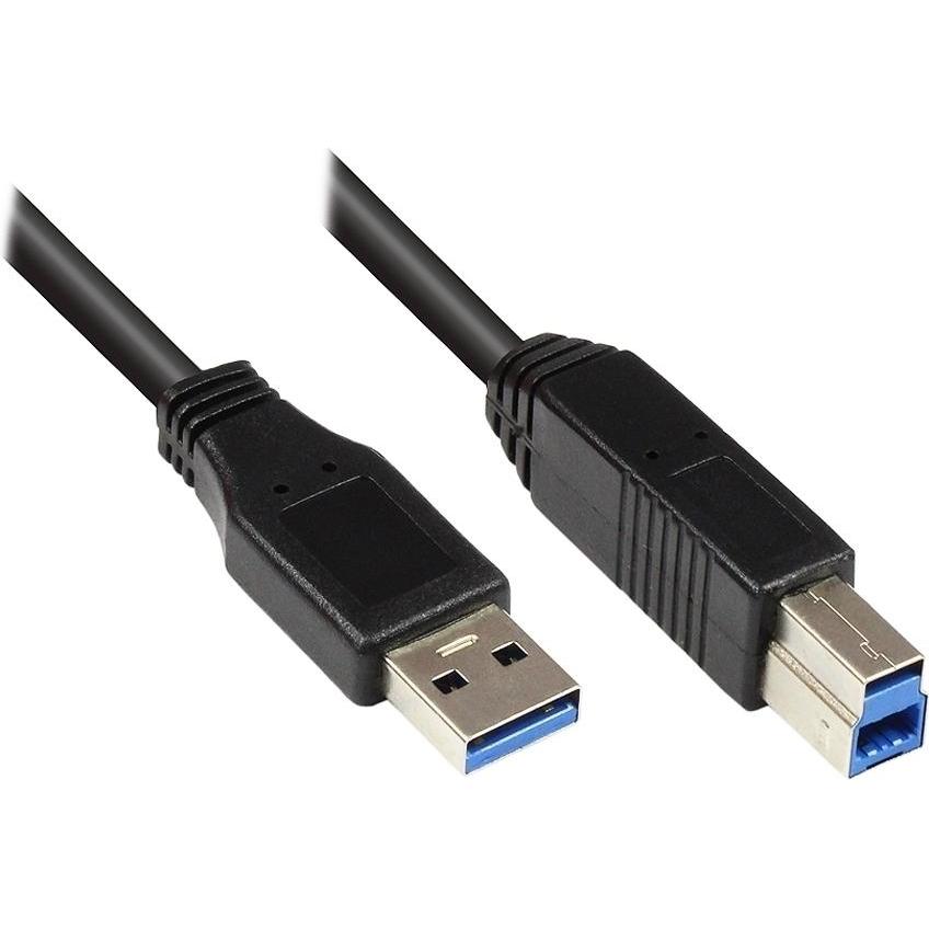 Exsys GmbH USB 3.0 Kabel A Stecker (1 m, USB 3.2 Gen 1), USB Kabel