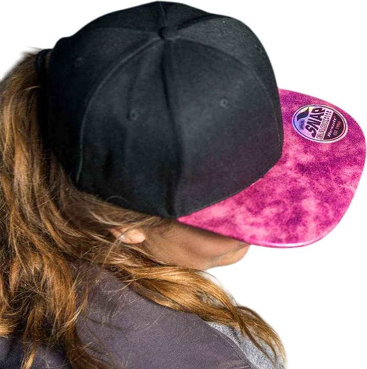 Actual product image Result Bronx Glitter Flat Peak Snapback Cap