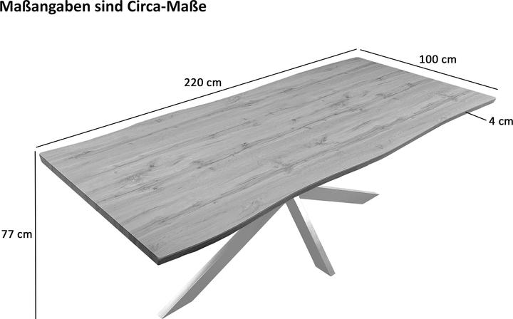 Image du produit SAM JOSY Baumkante massiv Mdf (220 x 100 x 77 cm)