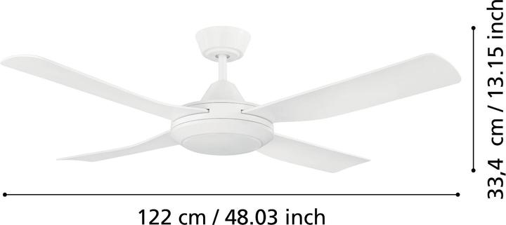 Produktbild EGLO VENTILATOR AC Ø1220 LED CCT (BONDI 1 WEIss)