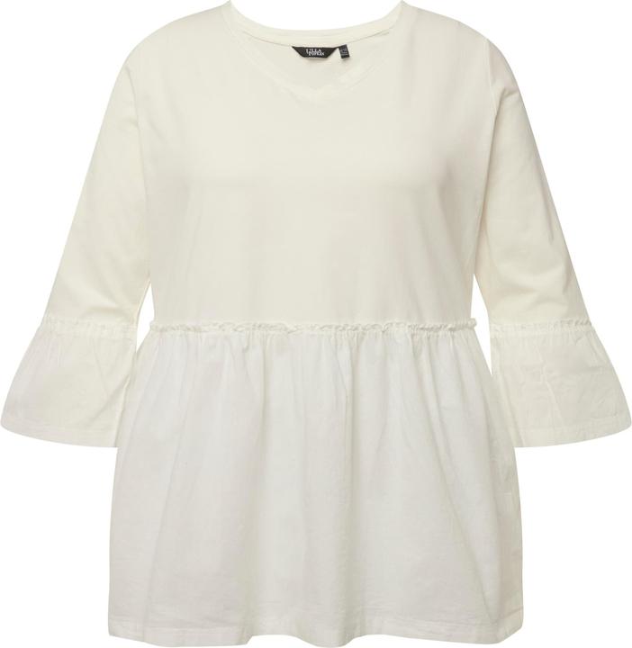 Produktbild Ulla Popken T-Shirt, Volantsaum, A-Linie, V-Ausschnitt, 3/4-Arm (46, 48)