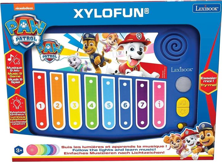 Actual product image Lexibook XYLO-FUN Paw Patrol Xylophone with learning function and light buttons (Multilingual)