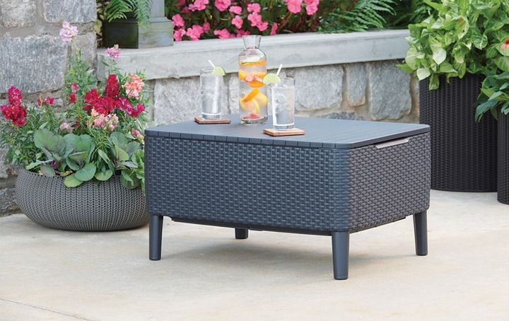 Image du produit Allibert Ensemble de salon Salemo, anthracite, 4 places assises