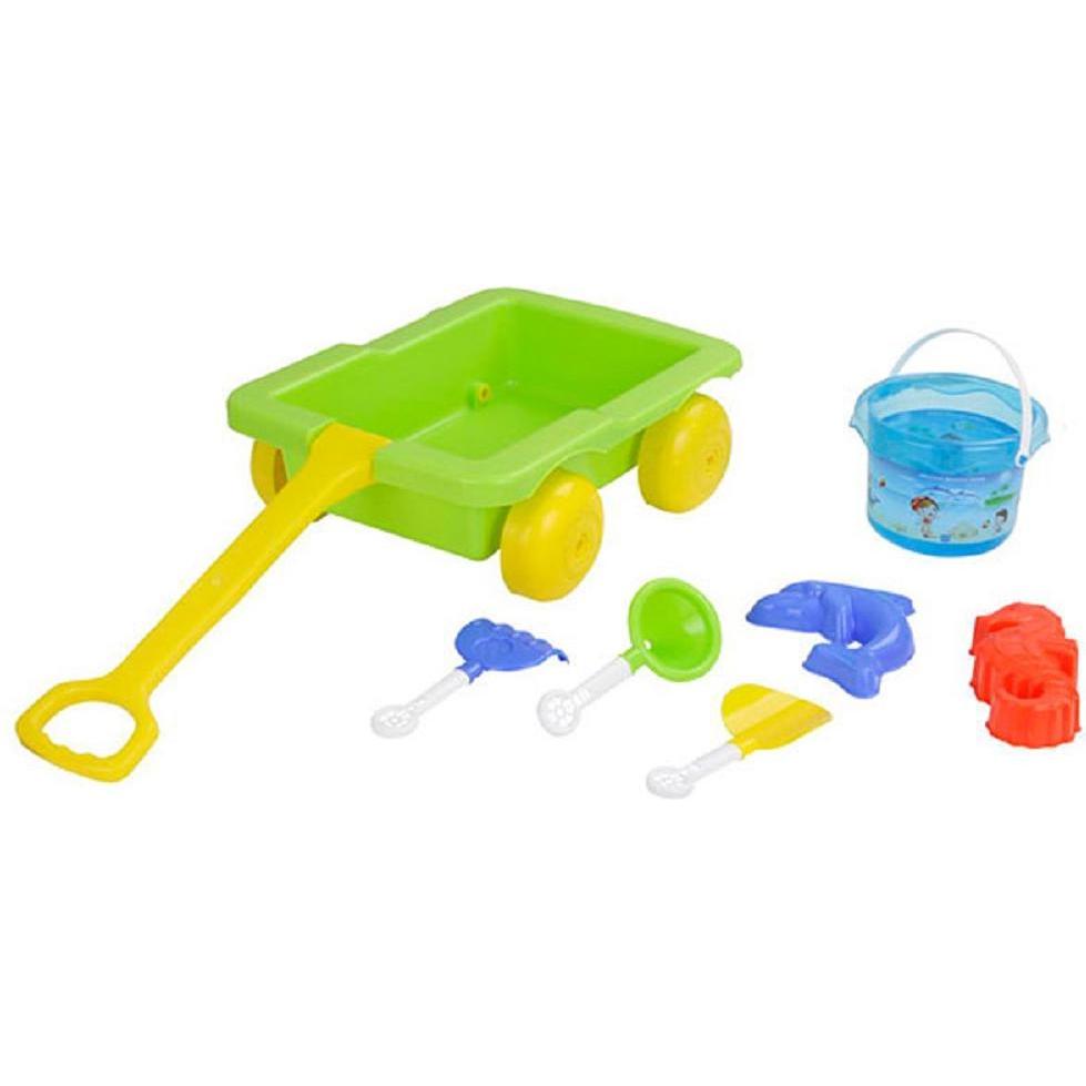 Thumbnail - Pilsan 06112 Sandspielzeug Set Ziehwagen