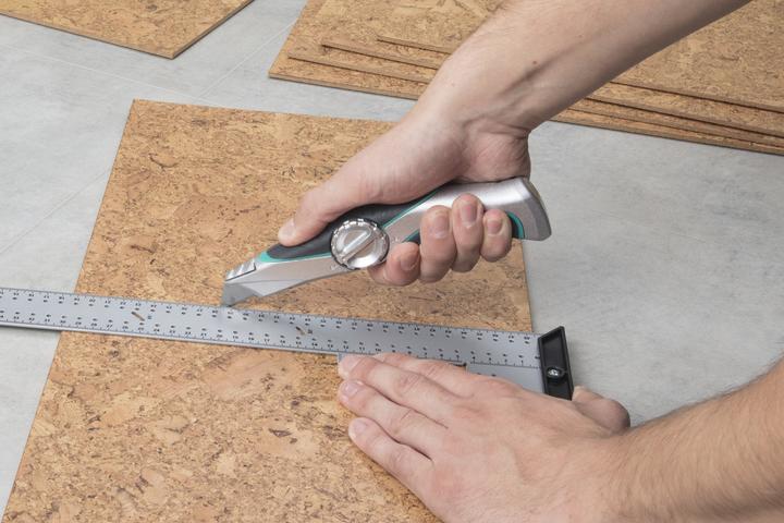Produktbild wolfcraft 1 Profi Trapezklingenmesser + Köcher (Cutter)