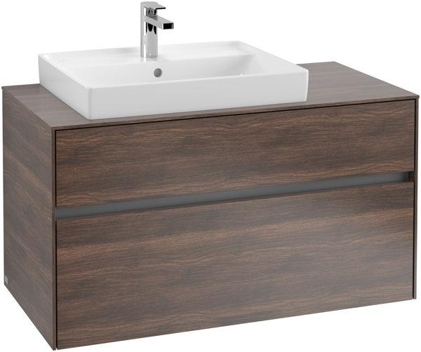 Produktbild Villeroy & Boch Collaro Waschbeckenunterschrank 1000x548x500 mm, 2 Auszüge, für Waschbecken links