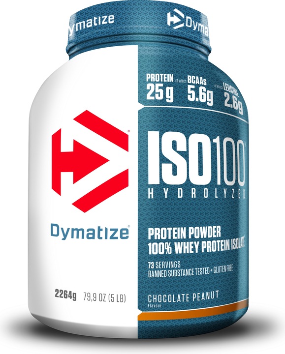 Actual product image Dymatize Iso 100 (Chocolate, Groundnut, 1 pcs., 2264 g)