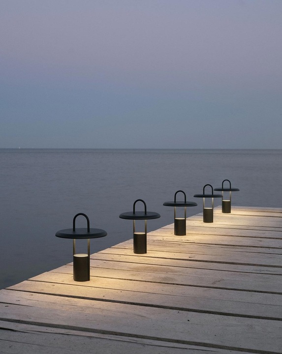 Actual product image Stelton Pier portable LED light black