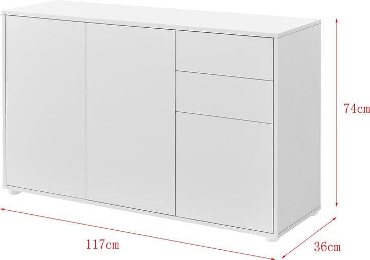 Image du produit En.Casa Paarl (117 x 36 x 74 cm)