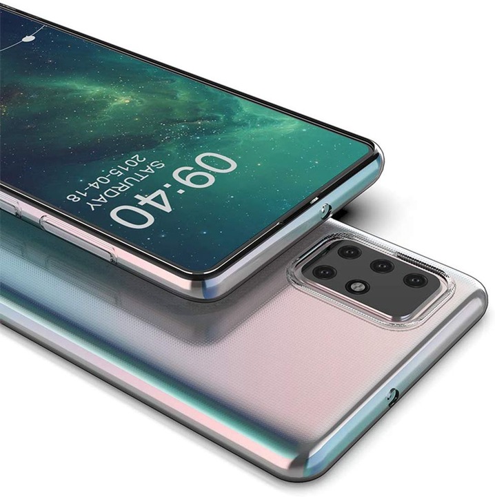 Produktbild König Design Handyhülle für Samsung Galaxy A71 Schutzcase Backcover Bumper Etuis Transparent (Samsung Galaxy A71)