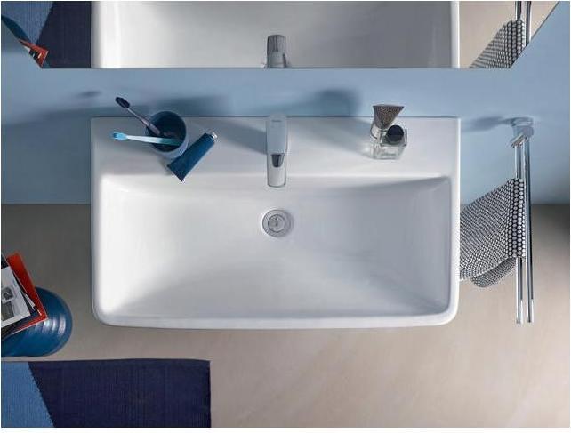 Produktbild Duravit Möbelwaschtisch No 1 mit Überlauf, 1 Hahnloch, weiss 800x460mm (460 mm, 800 mm)