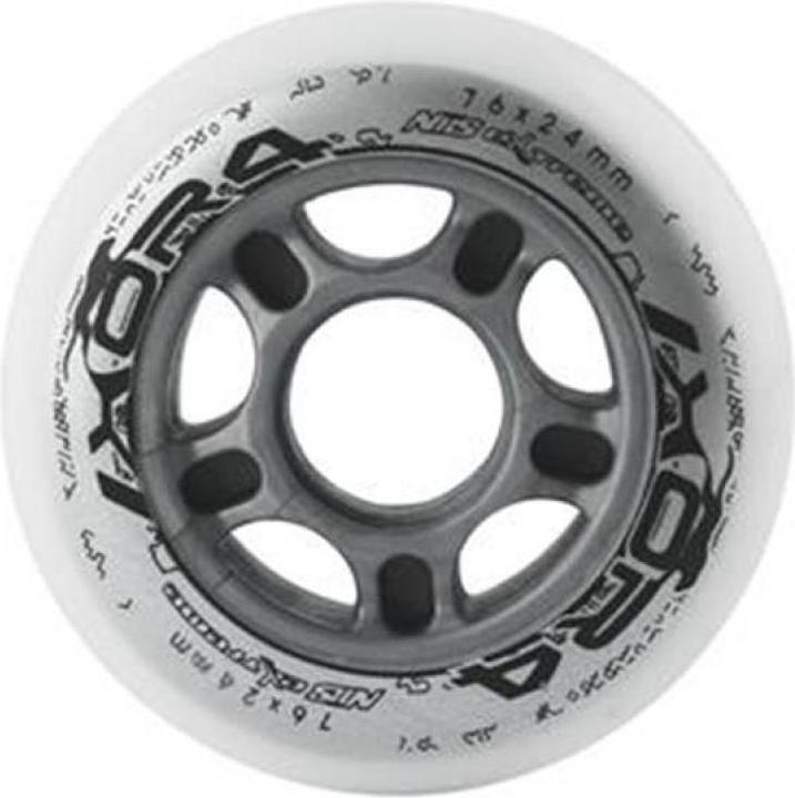 Actual product image Nils PU 76x24 82A WHITE ROLLERS (4 pcs.) EXTREME (76 mm, 82a)