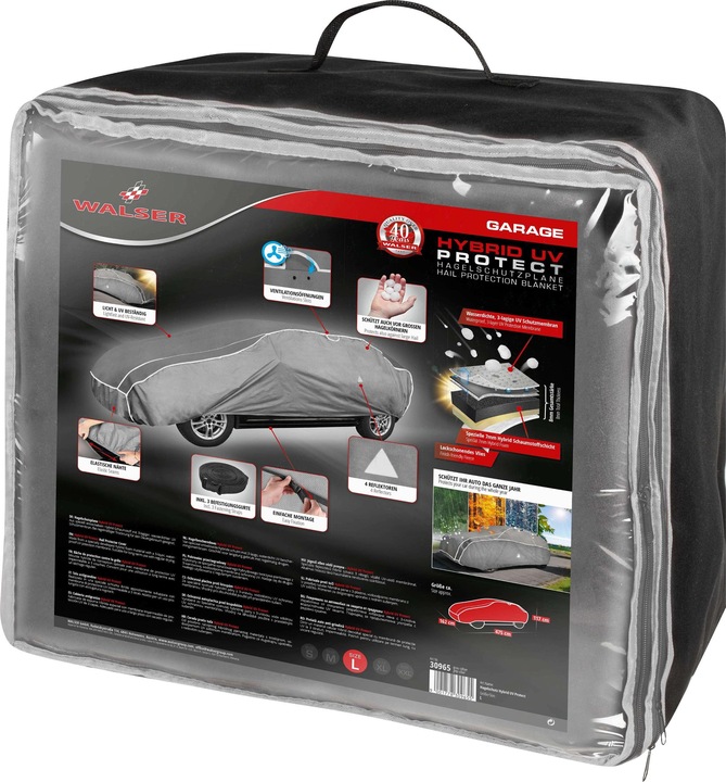 Produktbild Walser PKW Hagelschutzplane Hybrid UV Protect, Hagelschutzgarage Gröe L