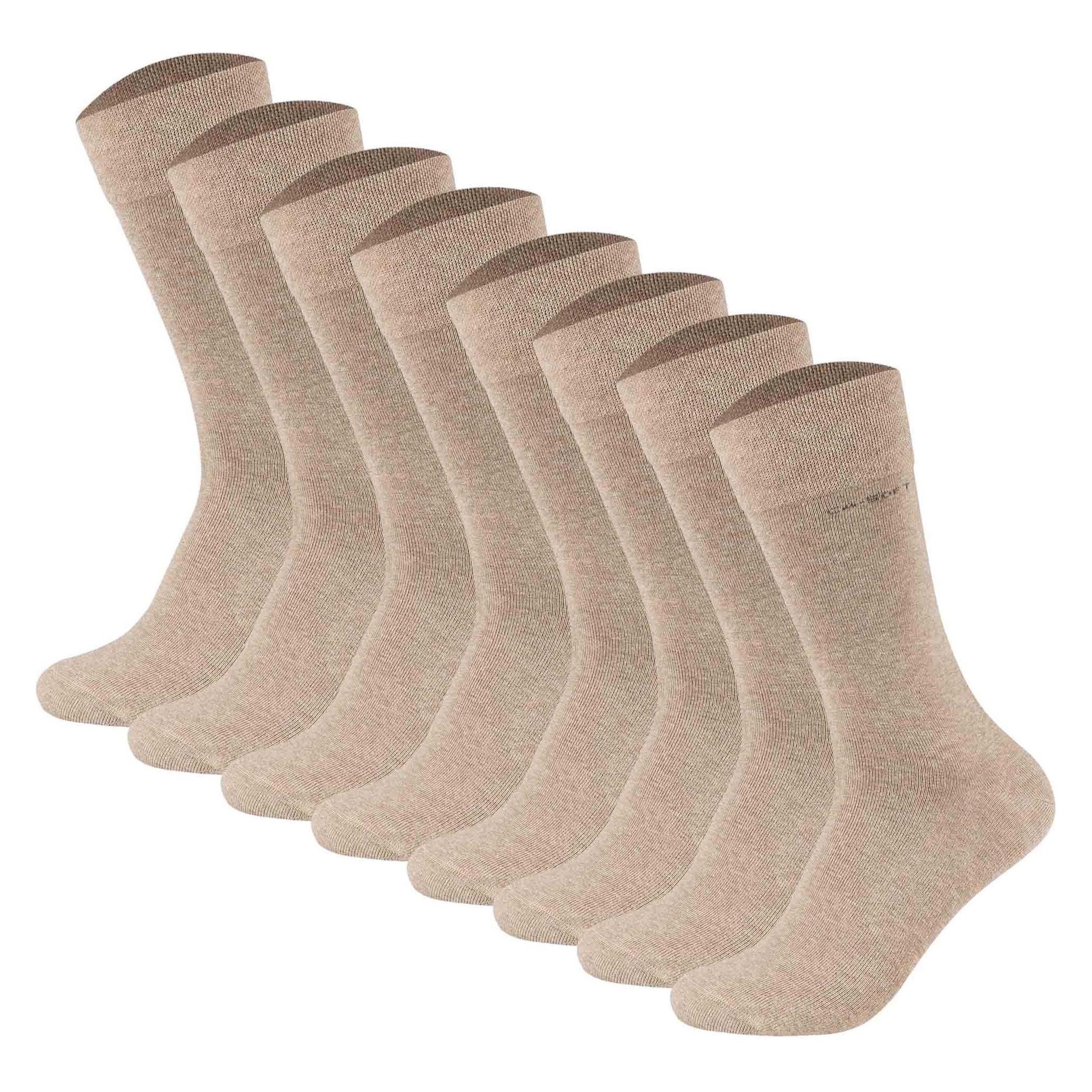 Camano, Unisex, Socken, Ca-soft Socks 8p, Braun, (8er Pack, 39 - 42)