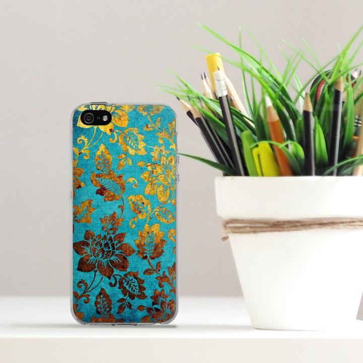 Produktbild DeinDesign Silikon Hülle für Apple iPhone 5s Handyhülle Case Smartphone Schutzhülle Blumen Ornamente Vintage (Apple iPhone 5s)