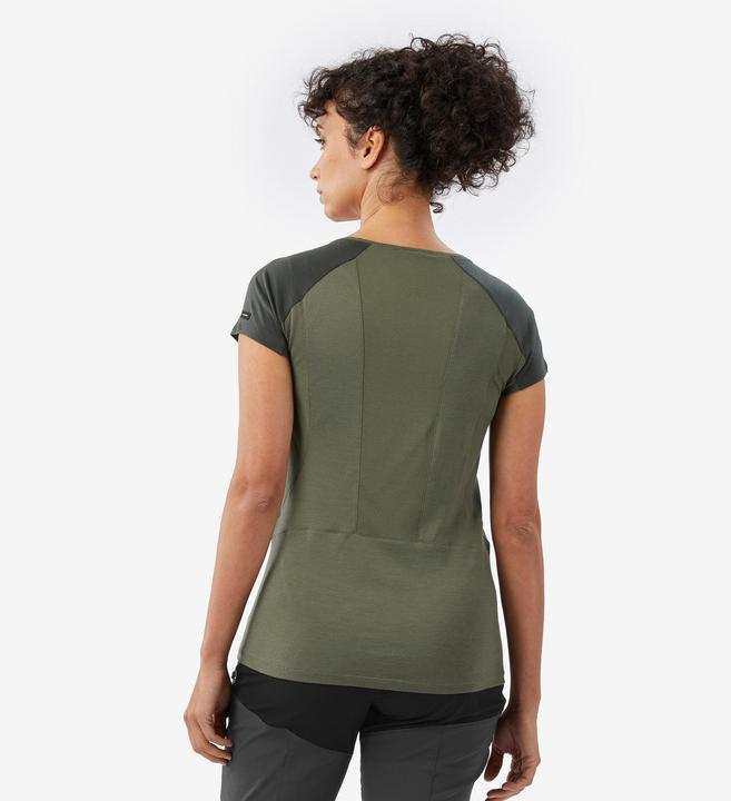 Produktbild Forclaz Merinoshirt Damen kurzarm - Merino Resist khaki (XXL)