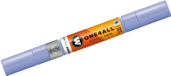 Actual product image Molotow Marqueur pour Maquettes - One4All Twin - Acrylique Bleu Violette Pastel - 1,5/4mm - -209 - 15 cm (blue violet pastel, 4 mm, 1 x)