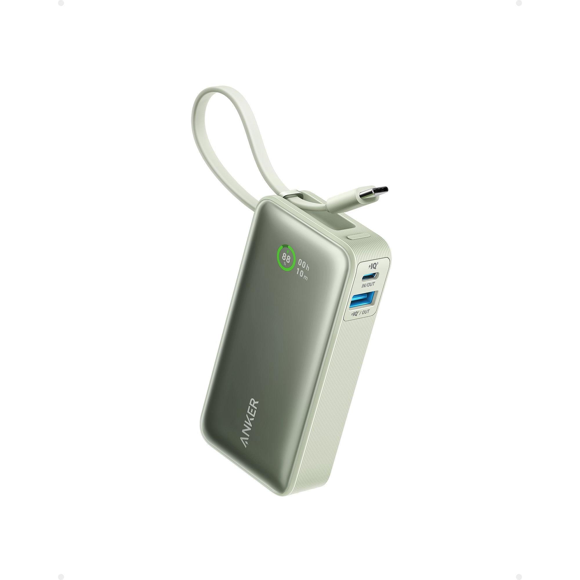 Anker 545 Nano Power Bank 10000mAh PD 30W verde (10000 mAh, 30 W, 37 Wh), Powerbank, Verde