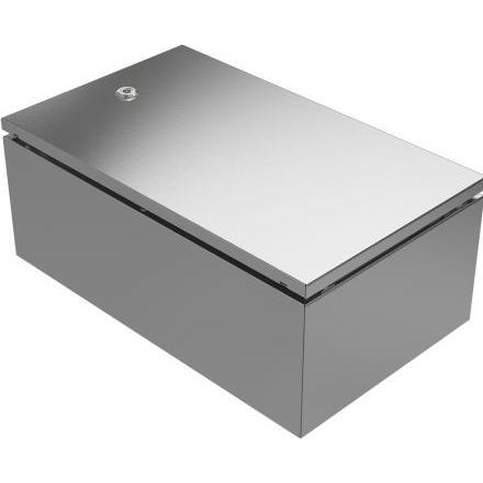 Rs Pro Edelstahl Wandgehäuse Stahl IP66, IP69, HxB (Gehäuse), Elektronikzubehör + Gehäuse, Silber