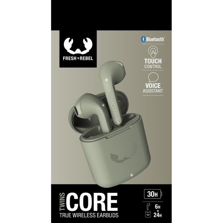 Productafbeelding Fresh'N Rebel n Rebel - Twins Core - Echte draadloze oordopjes - Gedroogd groen (Geen ruisonderdrukking, 6 h, Draadloze)