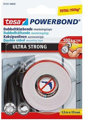 Produktbild tesa Powerbond ULTRA STRONG doppelseitiges Montageband (19 mm)