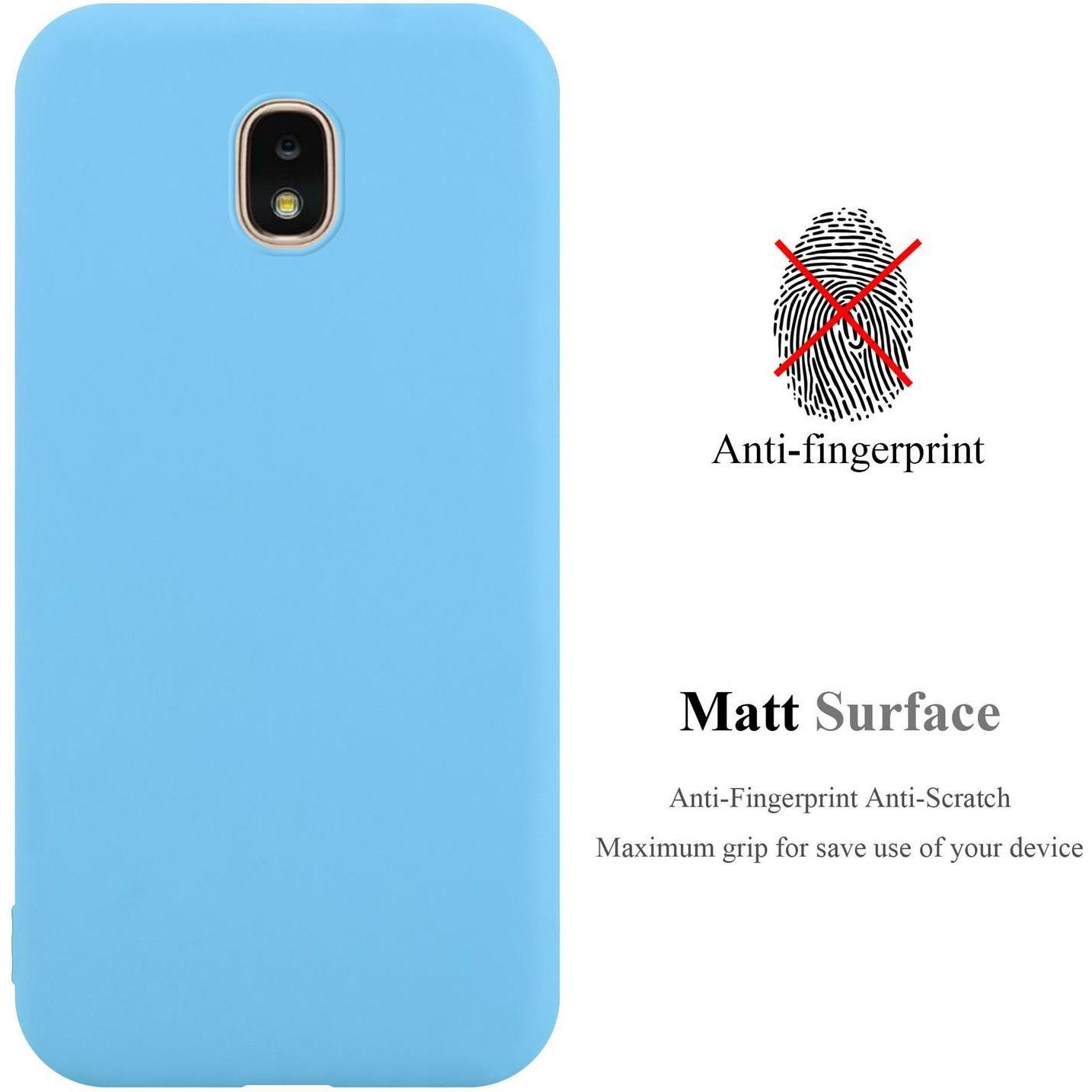 Thumbnail - Cadorabo TPU Candy Cover (Samsung Galaxy J3 (2018)), Smartphone Hülle, Blau