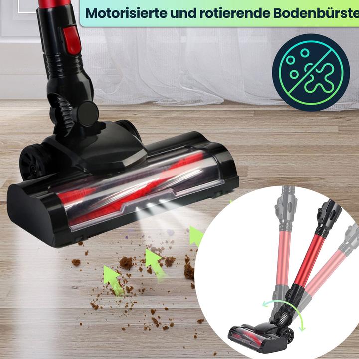 Produktbild Casativo 2in1-Akku-Zyklon-Staubsauger mit elektrischer Bodenbürste, 18 kPa, beutellos, 2 Modi