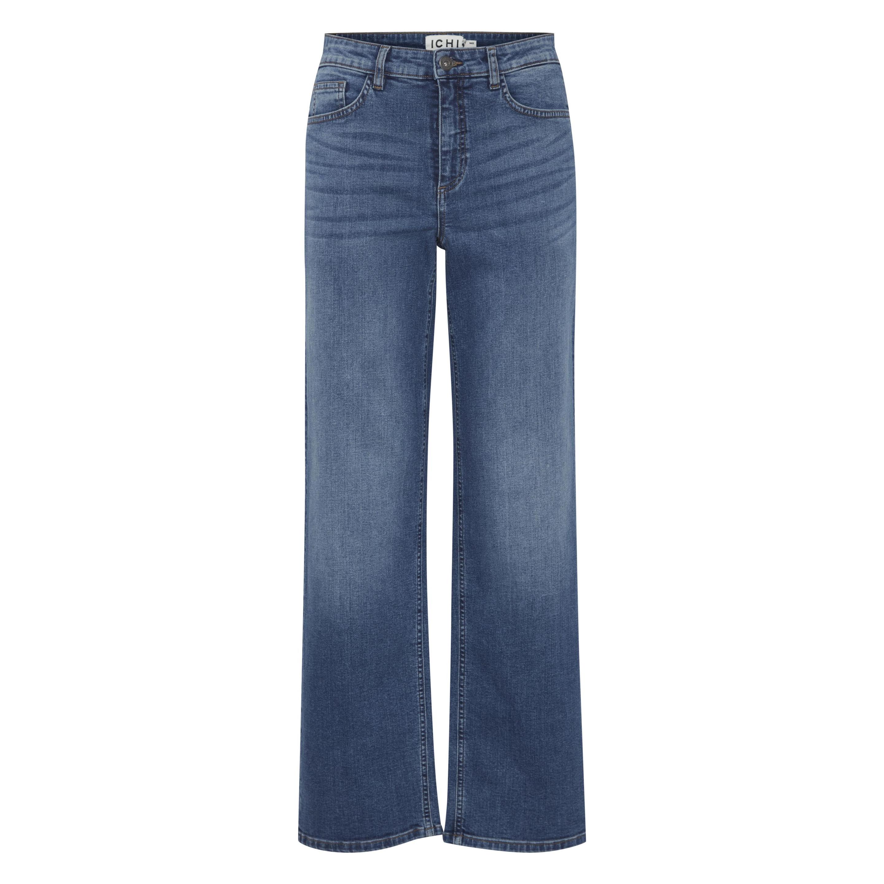 Ichi, Vrouwen, Jeans, Ihtwiggy Straight Dames Broek - Maat 31/34, Blauw, (W31/L34)