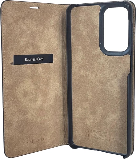 Produktbild Mike Galeli Book-Cover Echtleder Marc black (Samsung Galaxy A33 5G)