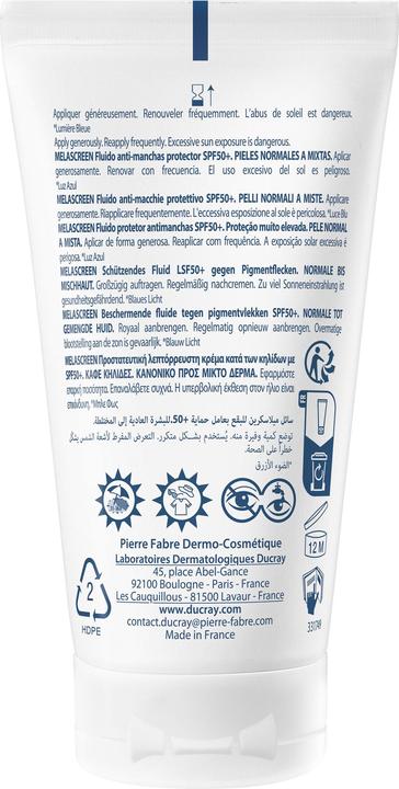 Image du produit Ducray Melascreen Fluide antitachestecteur (50 ml, Fluide visage, SPF 50+)