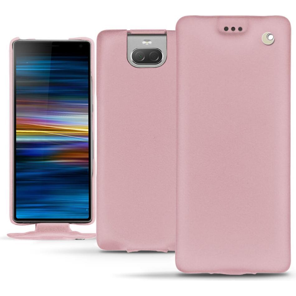Noreve Lederschutzhülle vertikal (Sony Xperia 10), Smartphone Hülle, Rosa