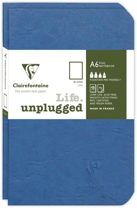 Actual product image Clairefontaine AGE BAG Set 2 booklets (9 x 14 cm, Plain, Soft cover)