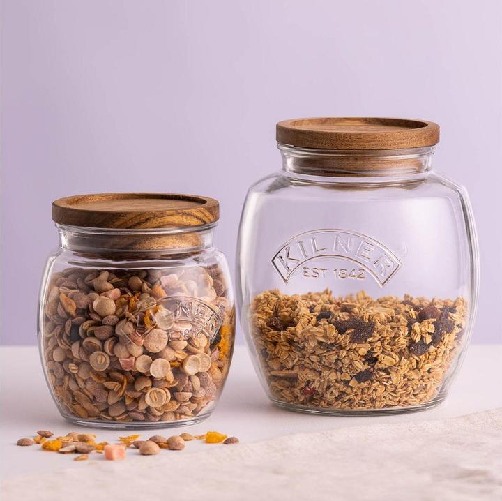 Produktbild Kilner Universal Vorratsglas 2 l - Deckel aus Akazienholz (1 Stk., 2 l)