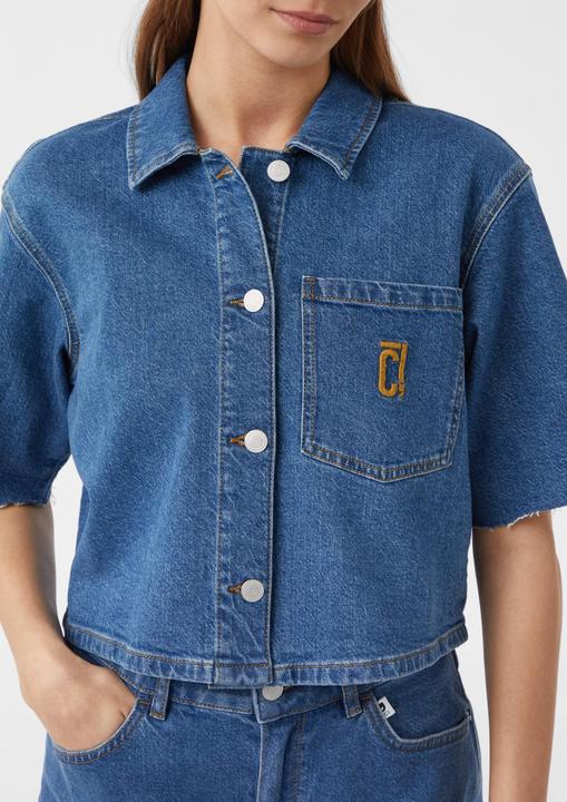 Immagine prodotto Comma Bluse Kurzes Denim-Hemd im Boxy Fit (36)
