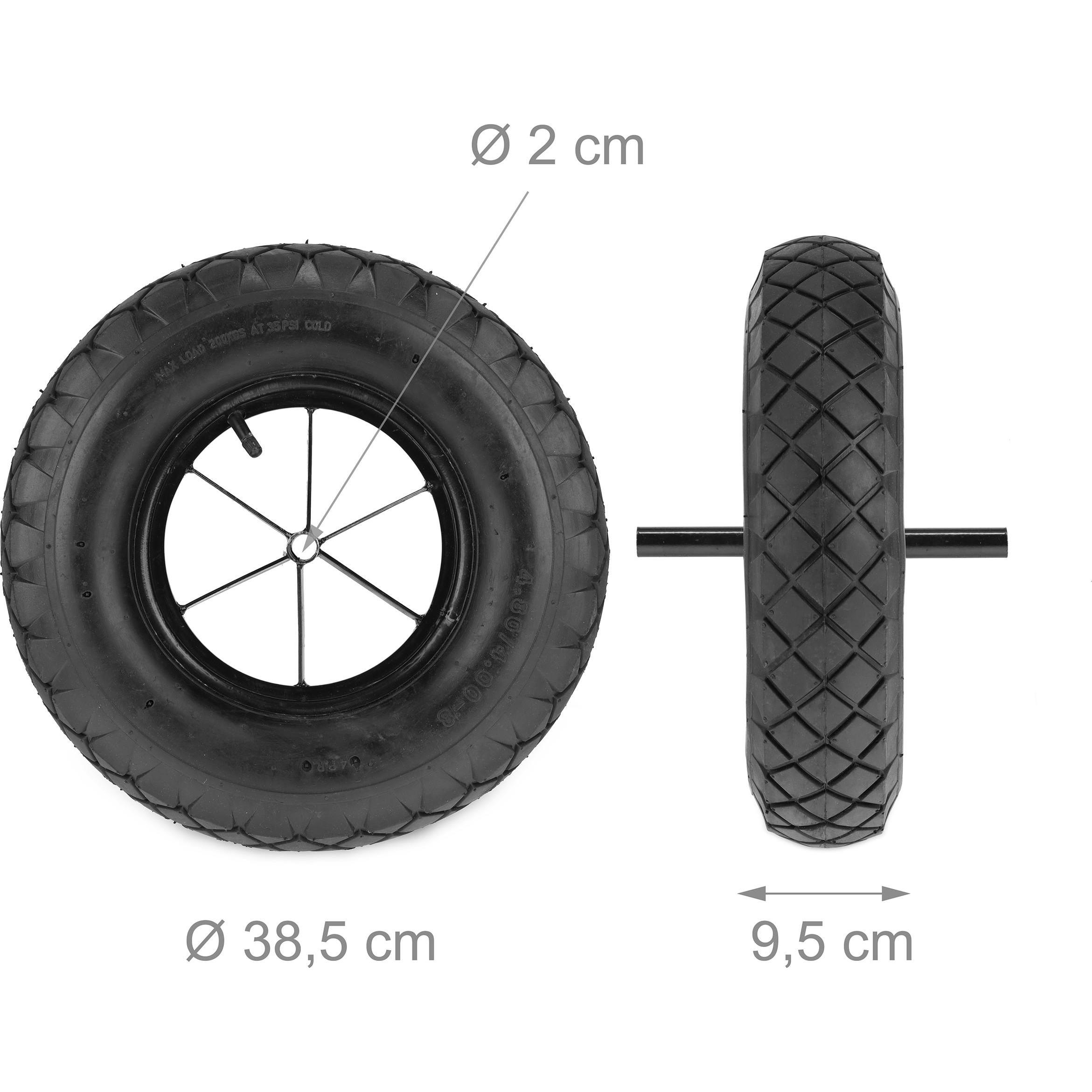 Thumbnail - Relaxdays, Zubehör Gartenwerkzeug, Schubkarrenrad