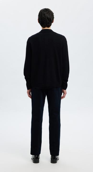 Actual product image Selected Homme 100% Merinowoll Langarm-Poloshirt (M)