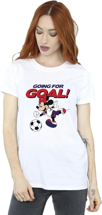 Immagine prodotto Disney Minnie Mouse Going For Goal Maglietta Ampia Donna (3XL)