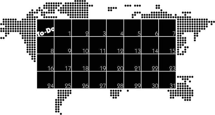 Produktbild Trenddeko Tafelfolie Monatsplaner 2 (53 x 100 cm)